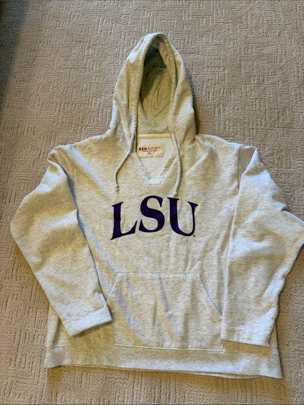 LSU Gray Hooded sweatshirt
